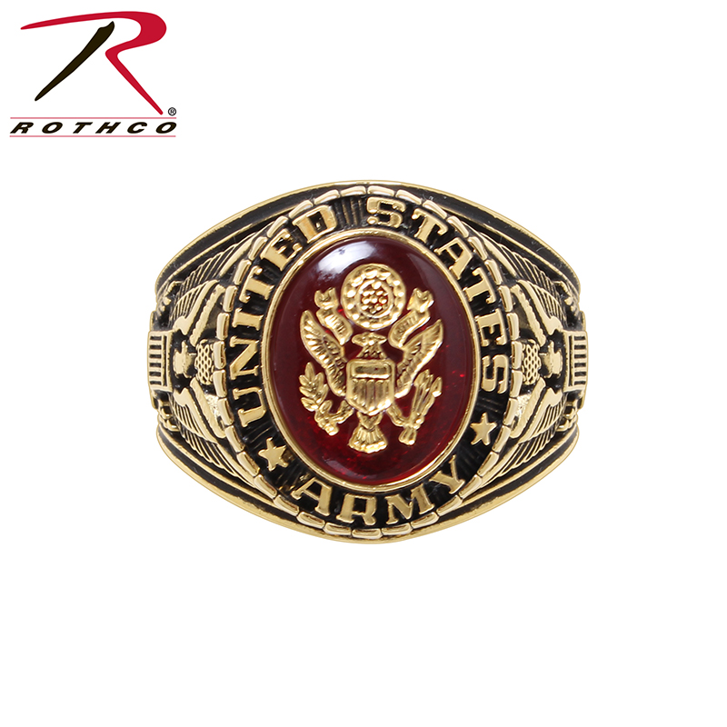 Rothco 美国标志雕刻戒指彩色 822