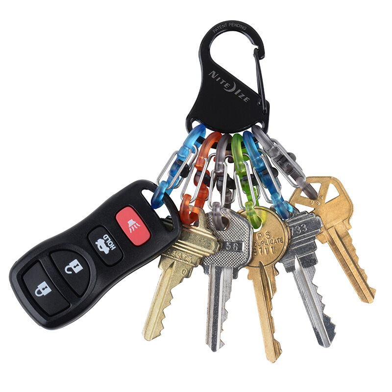 奈爱 凯乐钥匙扣配塑料8字扣 不锈钢钥匙扣登山扣 户外登山装备 君品